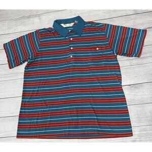 Vintage 80s Arnold Palmer Polo Pocket Shirt Blue Red Size XL